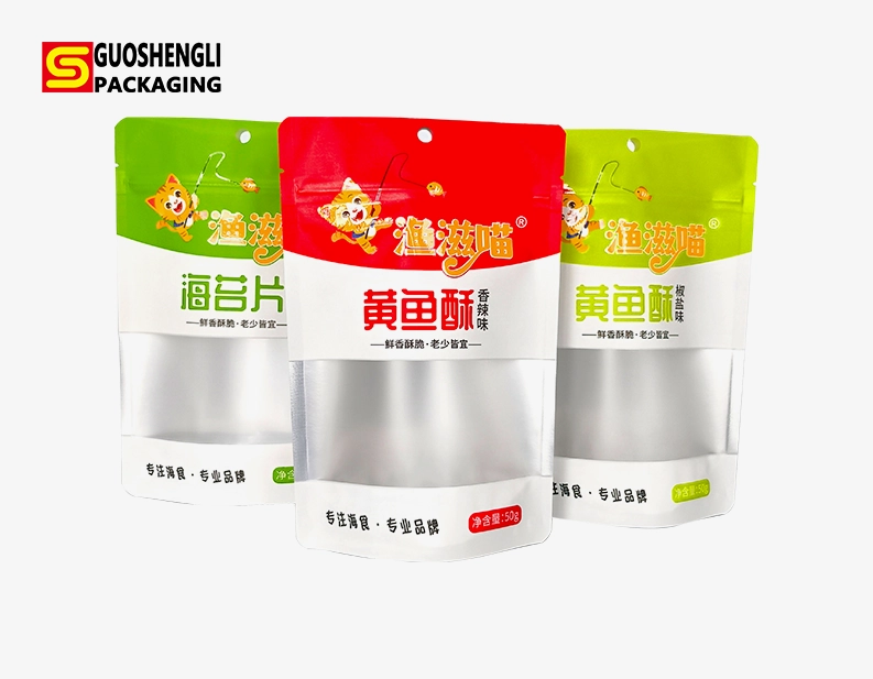 stand up bags with window